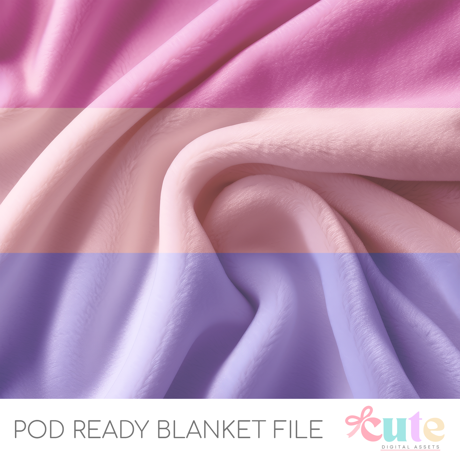 Pastel Stripes POD Blanket File