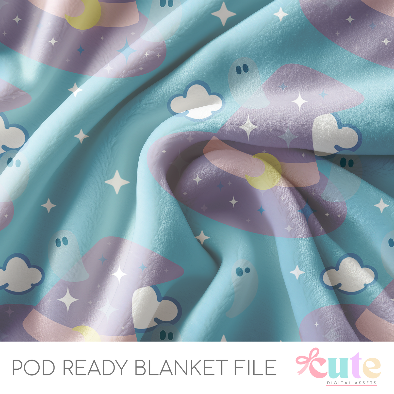 Pastel Witches Hat POD Blanket File
