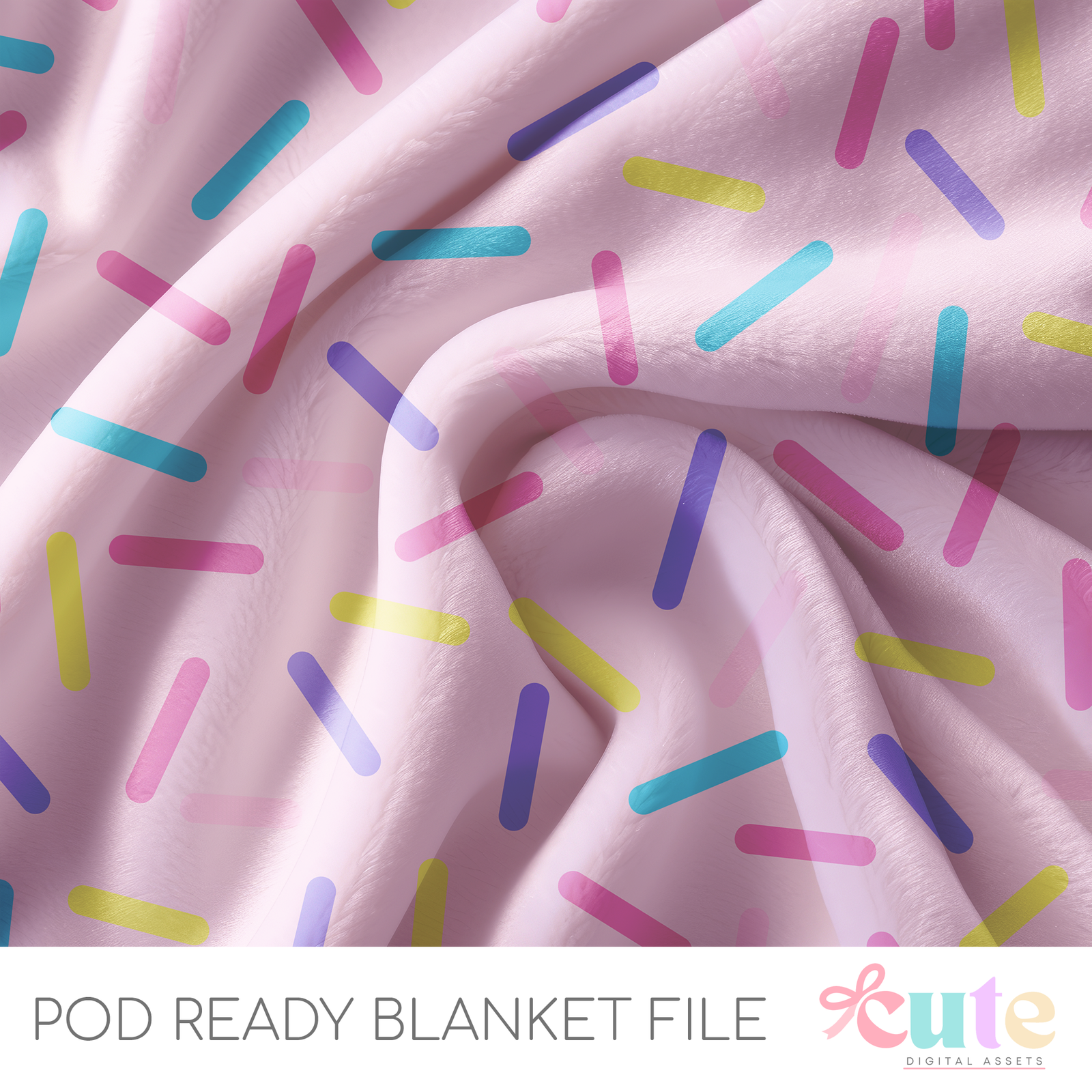 Pink Confetti POD Blanket File